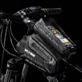 WILDMAN traveling bag for bike frame with zipper 1,2L (4 "- 7") XT6 black