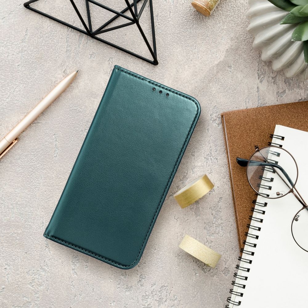 SMART MAGNETO Book case for REALME NOTE 50 dark green
