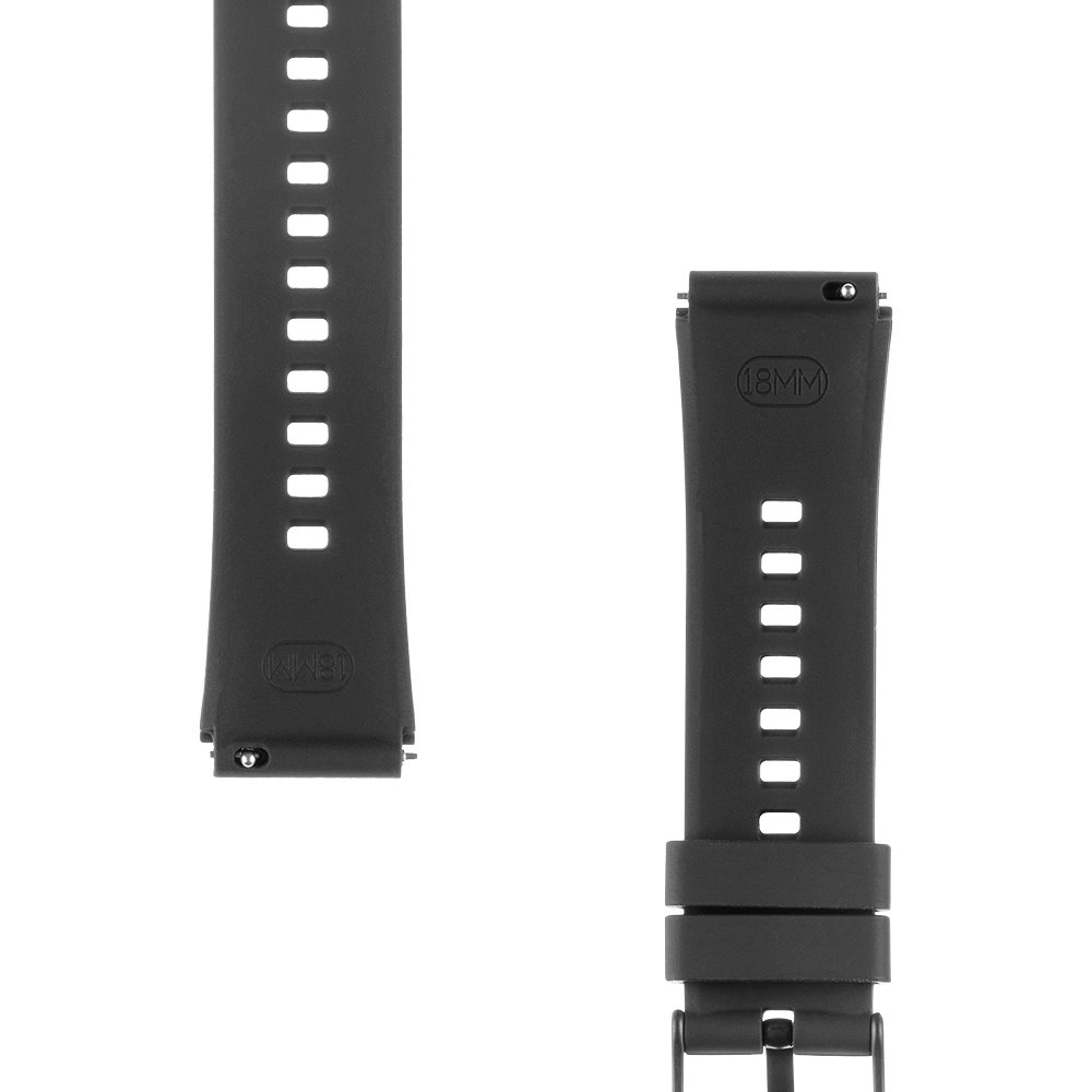 Tactical Quick Release Silikonový Řemínek 18mm Black