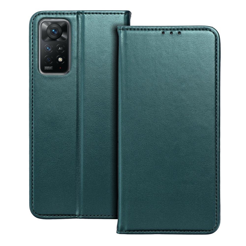 flipové pouzdro Smart Magneto pro Realme 14 5G, tmavě zelená
