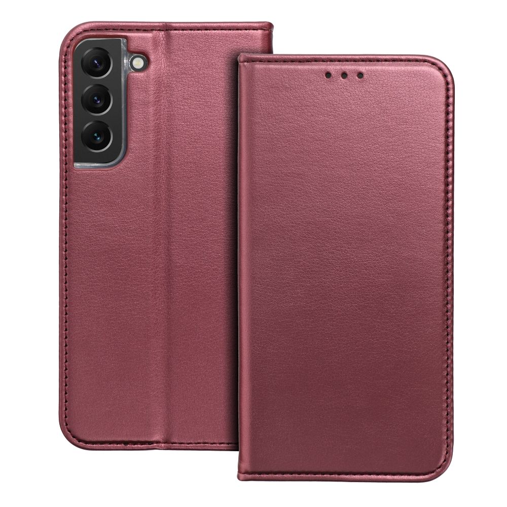 flipové pouzdro Smart Magneto pro Samsung Galaxy M16 5G, vínová