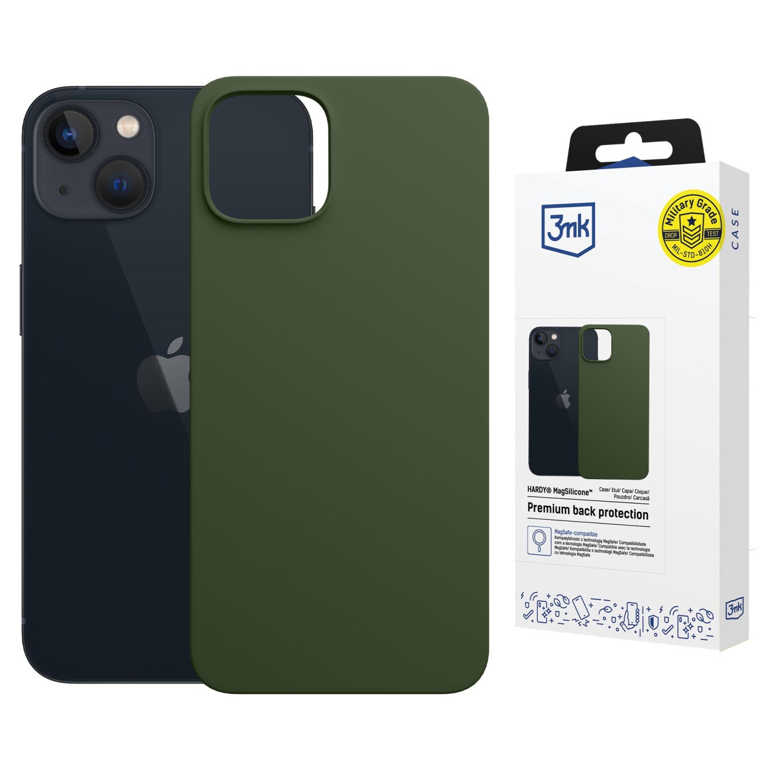 Zadní kryt 3mk Hardy MagSilicone pro Apple iPhone 13 Pro Max, alpine zelená