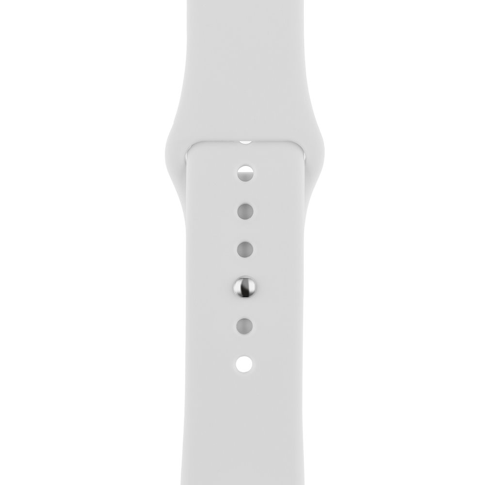 OBAL:ME Silikonový Řemínek pro Apple Watch 38-41mm S-M White
