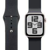 OBAL:ME Silikonový Řemínek pro Apple Watch 38-41mm S-M Black