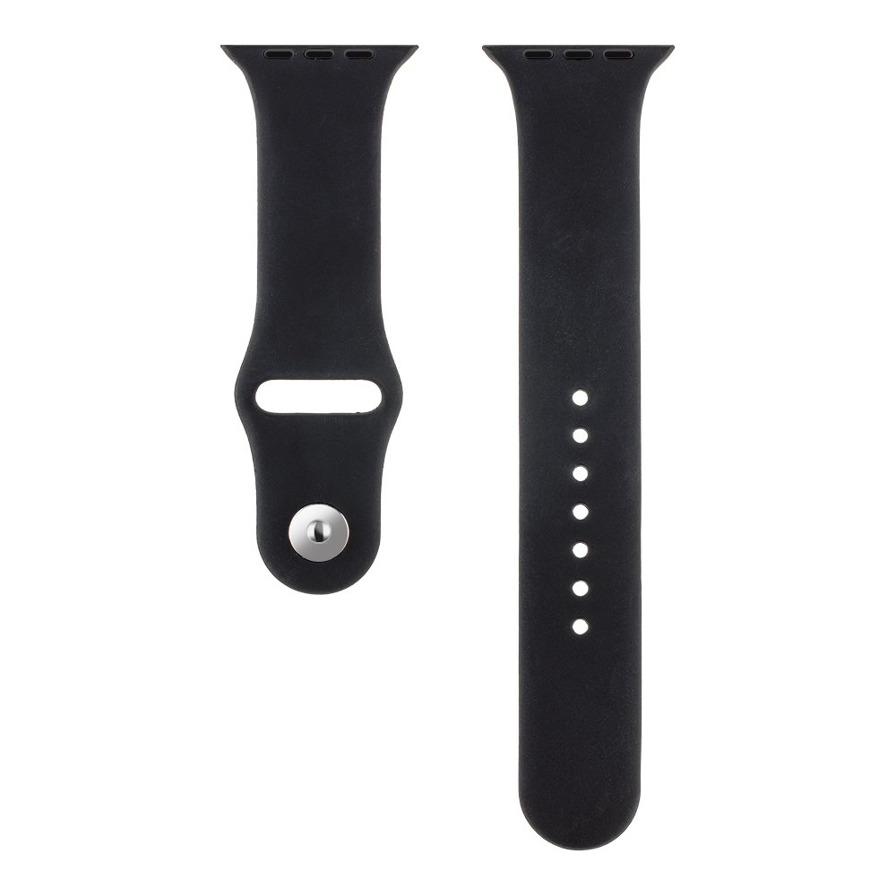 OBAL:ME Silikonový Řemínek pro Apple Watch 38-41mm S-M Black