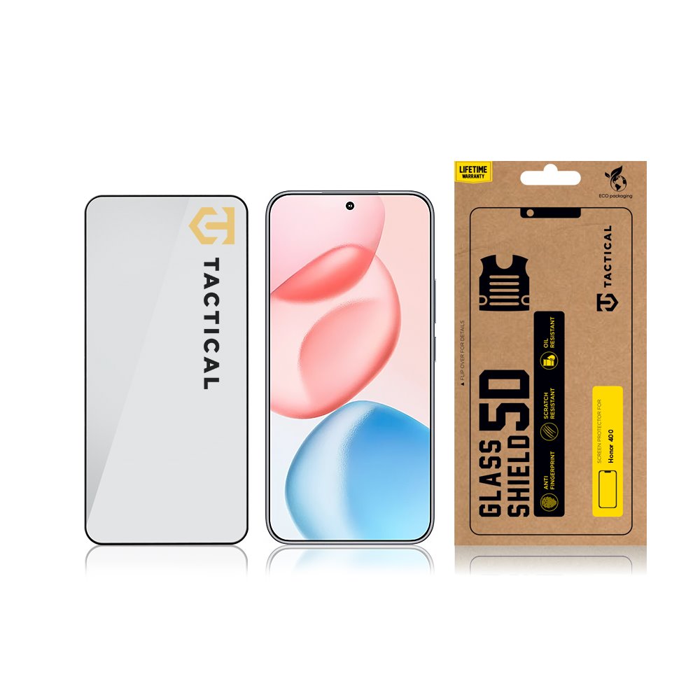 Tvrzené sklo Tactical Glass Shield 5D pro Honor 400, černá