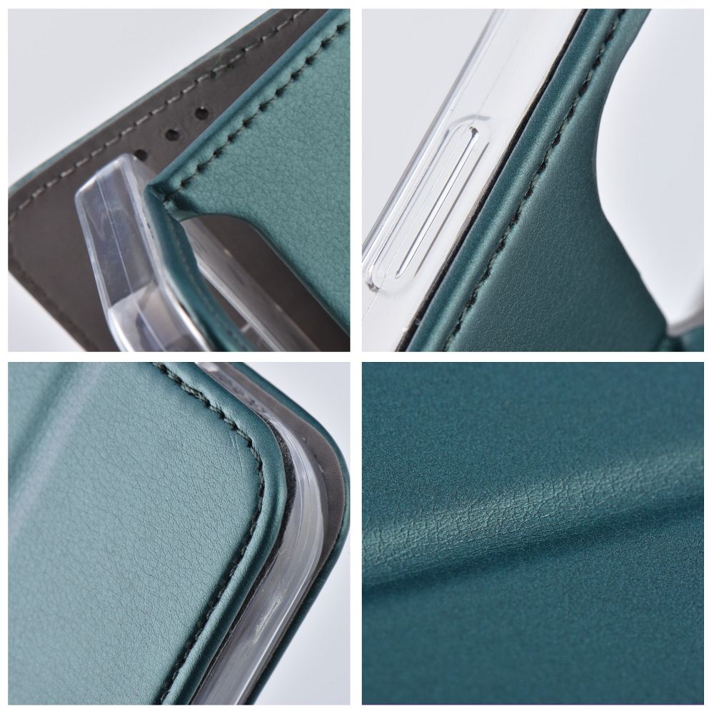 SMART MAGNETO Book case for XIAOMI Redmi Note 14 PRO 4G dark green