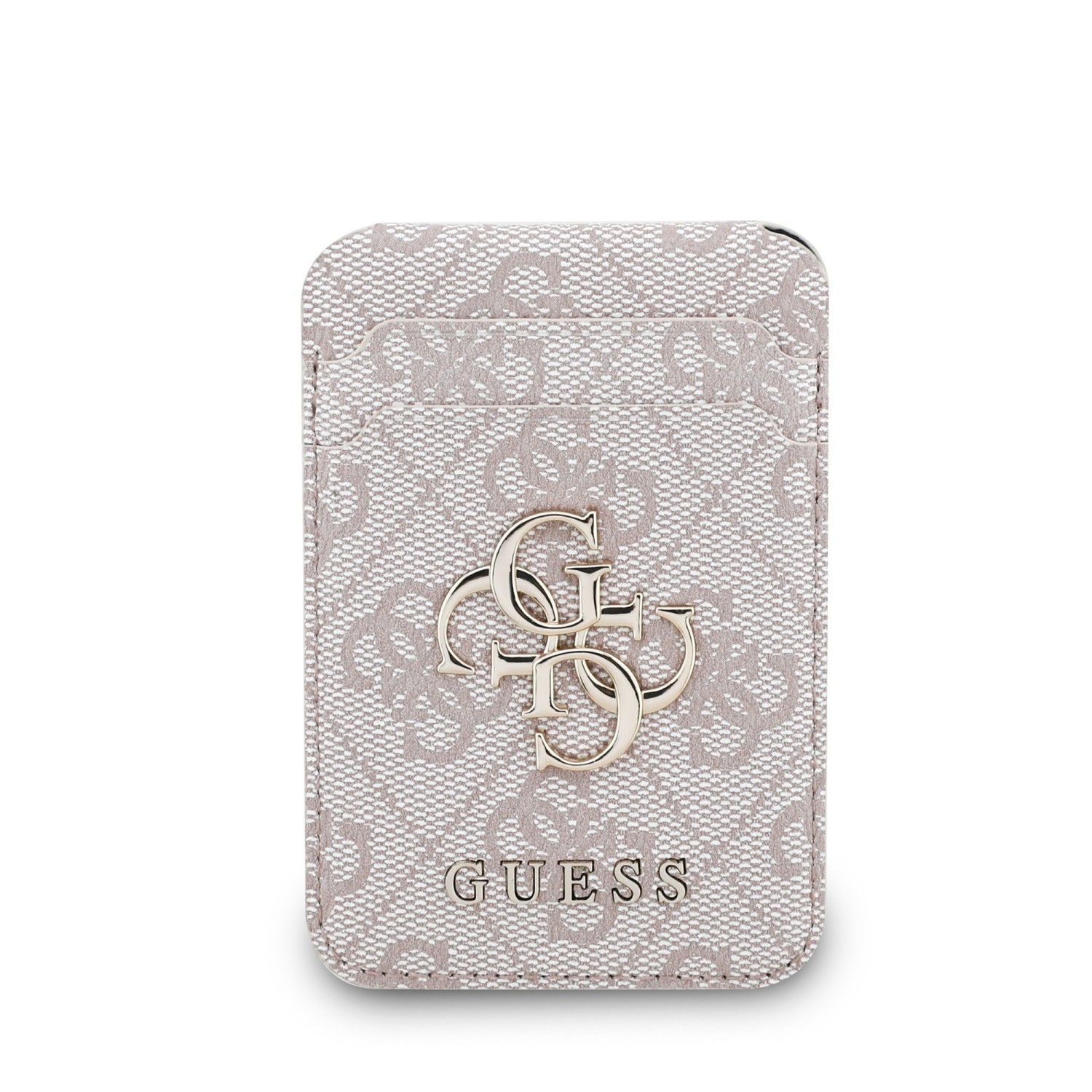 Guess 4G Metal Logo MagSafe Cardslot Peněženka se Stojanem Pink