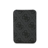 Guess 4G Metal Logo MagSafe Cardslot Peněženka se Stojanem Black