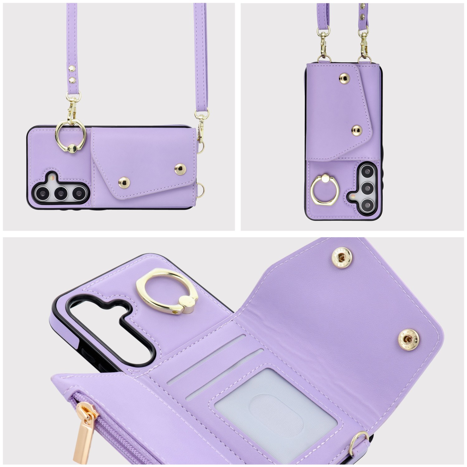 Wallet Case WONDER for SAMSUNG A15 5G lilac