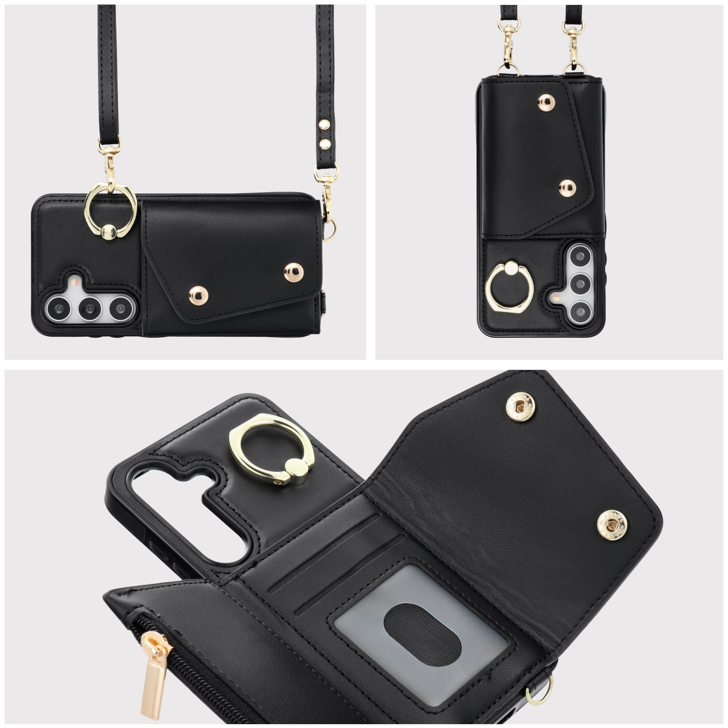 Wallet Case WONDER for SAMSUNG A15 5G black
