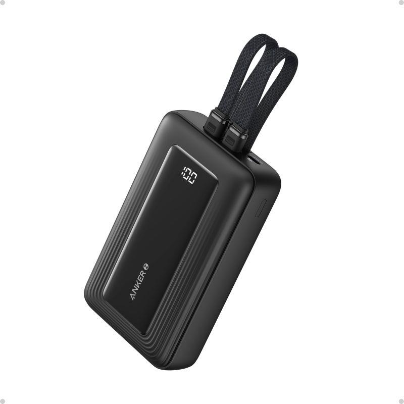 Anker 20000mAh, 30W Powerbanka s kabelem USB-C + Lightning černá