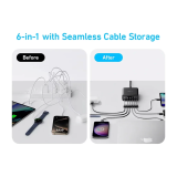 Anker 112W Nabíjecí stanice 3xUSB-C, 3xUSB černá