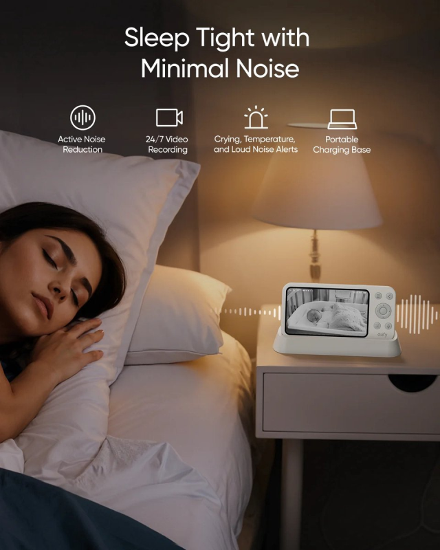 Anker eufy E21, 4K Dětská chůvička bílá