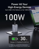 Anker Prime 100W, 2xUSB-C, 1xUSB Nabíječka do sítě stříbrná