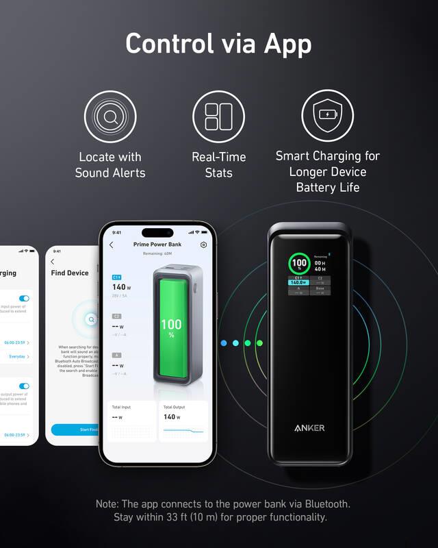 Anker Prime 27650mAh, 250W Powerbanka černá