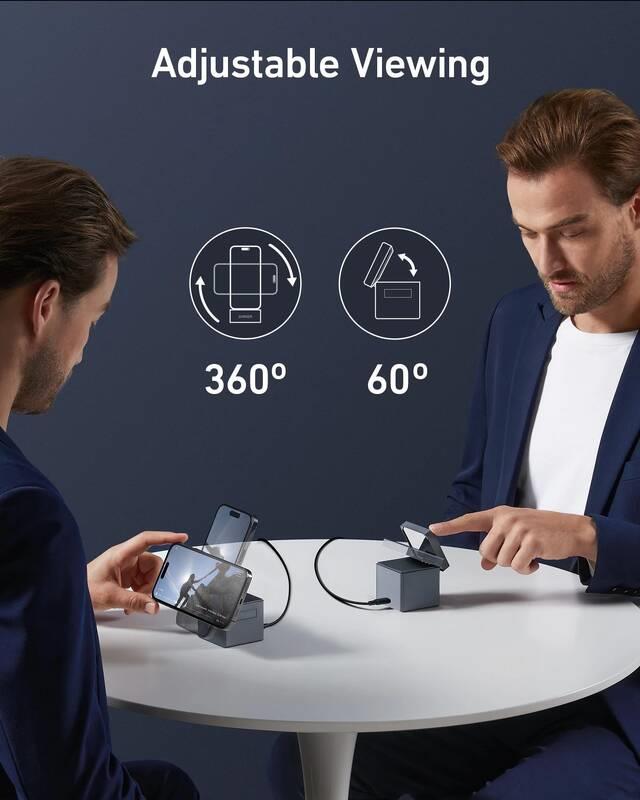 Anker 3v1 Cube MagSafe 30W Bezdrátová nabíječka černá