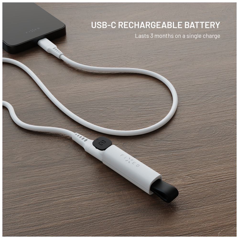 Smart tracker FIXED Tag Stick s podporou Find My, bílý