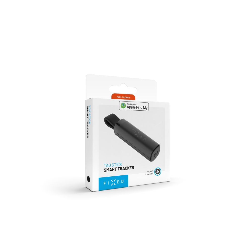 Smart tracker FIXED Tag Stick s podporou Find My, černý