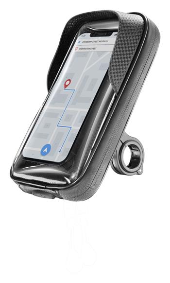 Univerzální držák mobilního telefonu Cellularline Rider Shield na řídítka pro motorku i kolo do vel. 6,7"