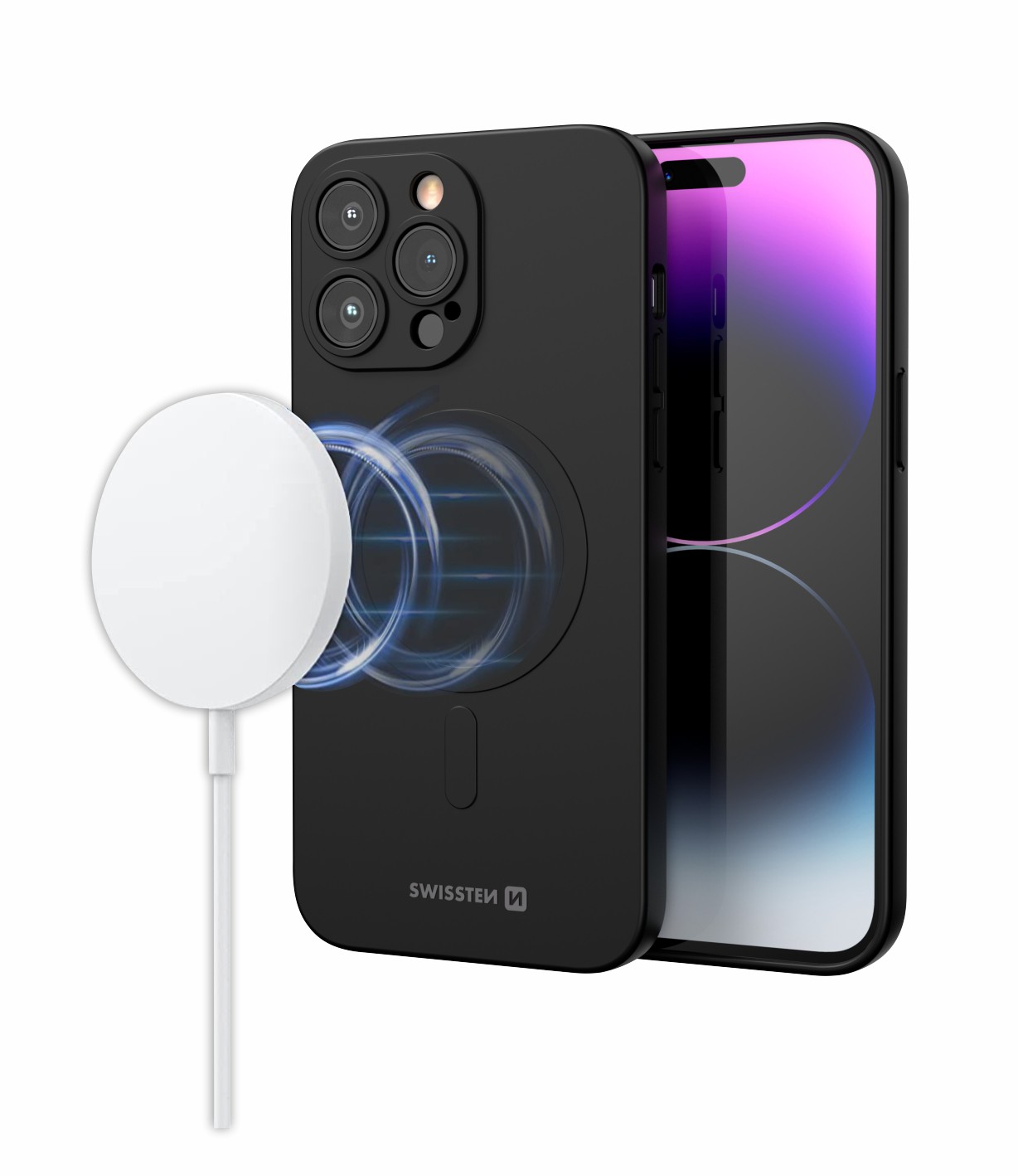 Zadní kryt Swissten Soft Joy MagStick pro Apple iPhone 16e, černá