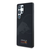 Red Bull Leather Meshed Debossed Logo MagSafe Zadní Kryt pro Samsung Galaxy S25 Ultra Navy