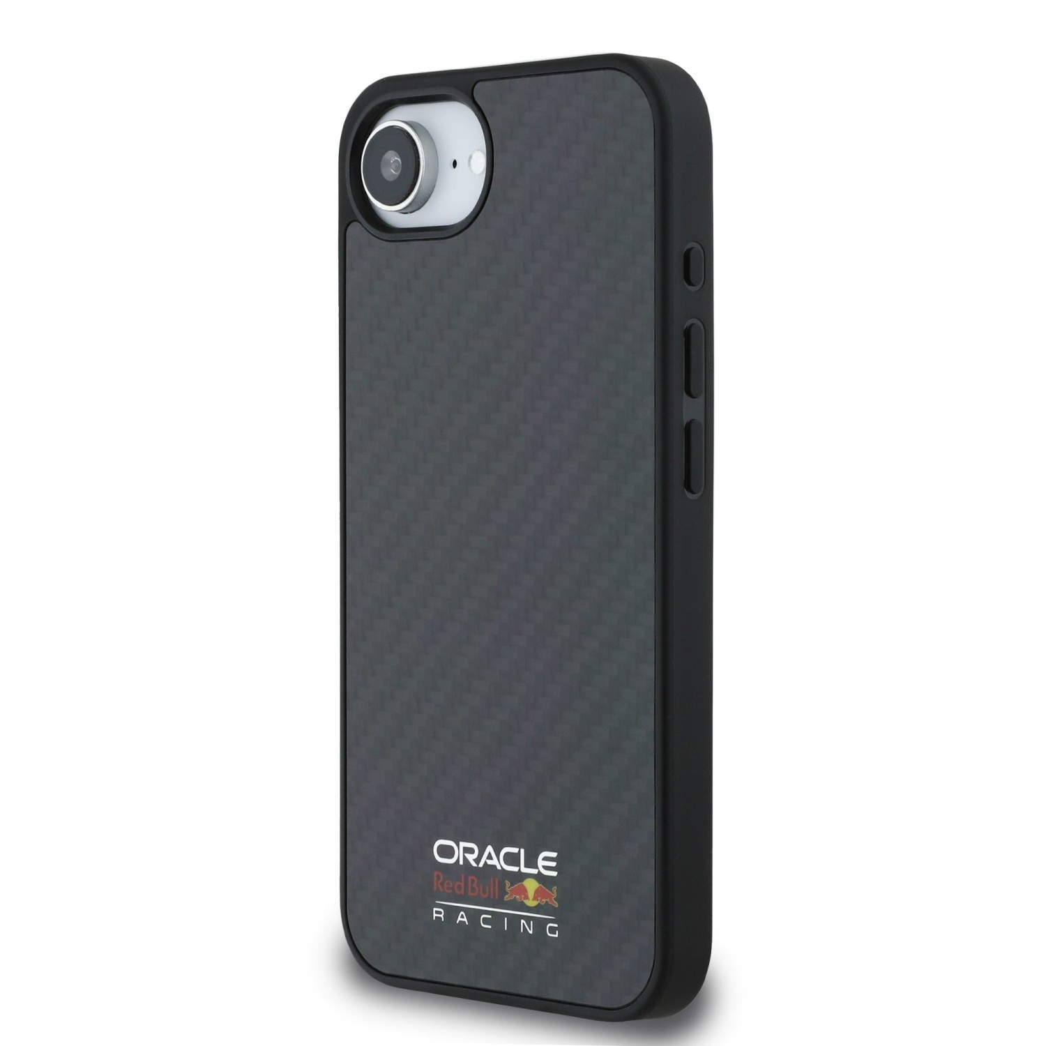 Red Bull Carbon Shiny Logo MagSafe Zadní Kryt pro iPhone 16e Black
