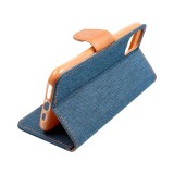 CANVAS Book case for SAMSUNG S23 FE navy blue