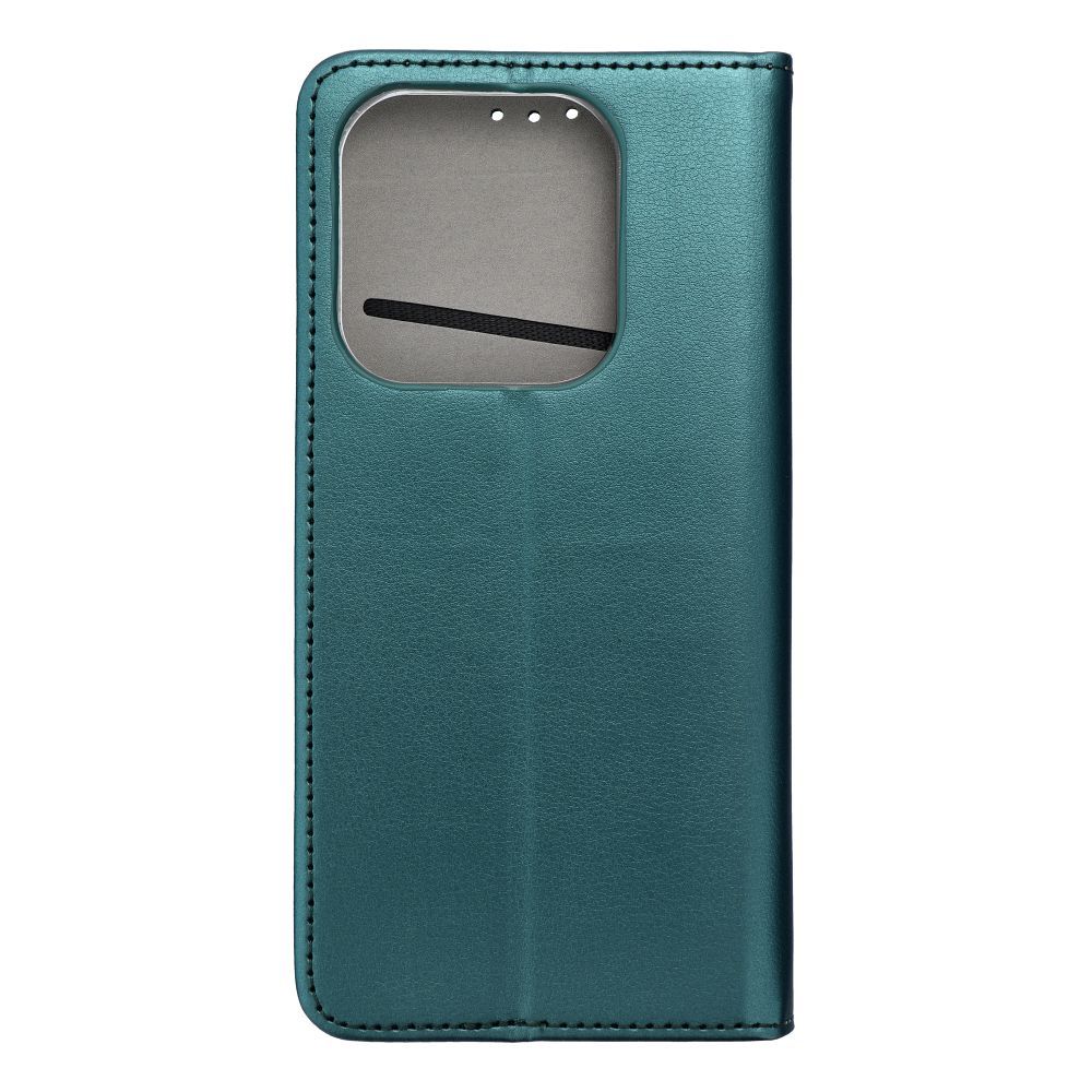  flipové pouzdro Smart Magneto pro Xiaomi Redmi Note 14 5G, tamvě zelená
