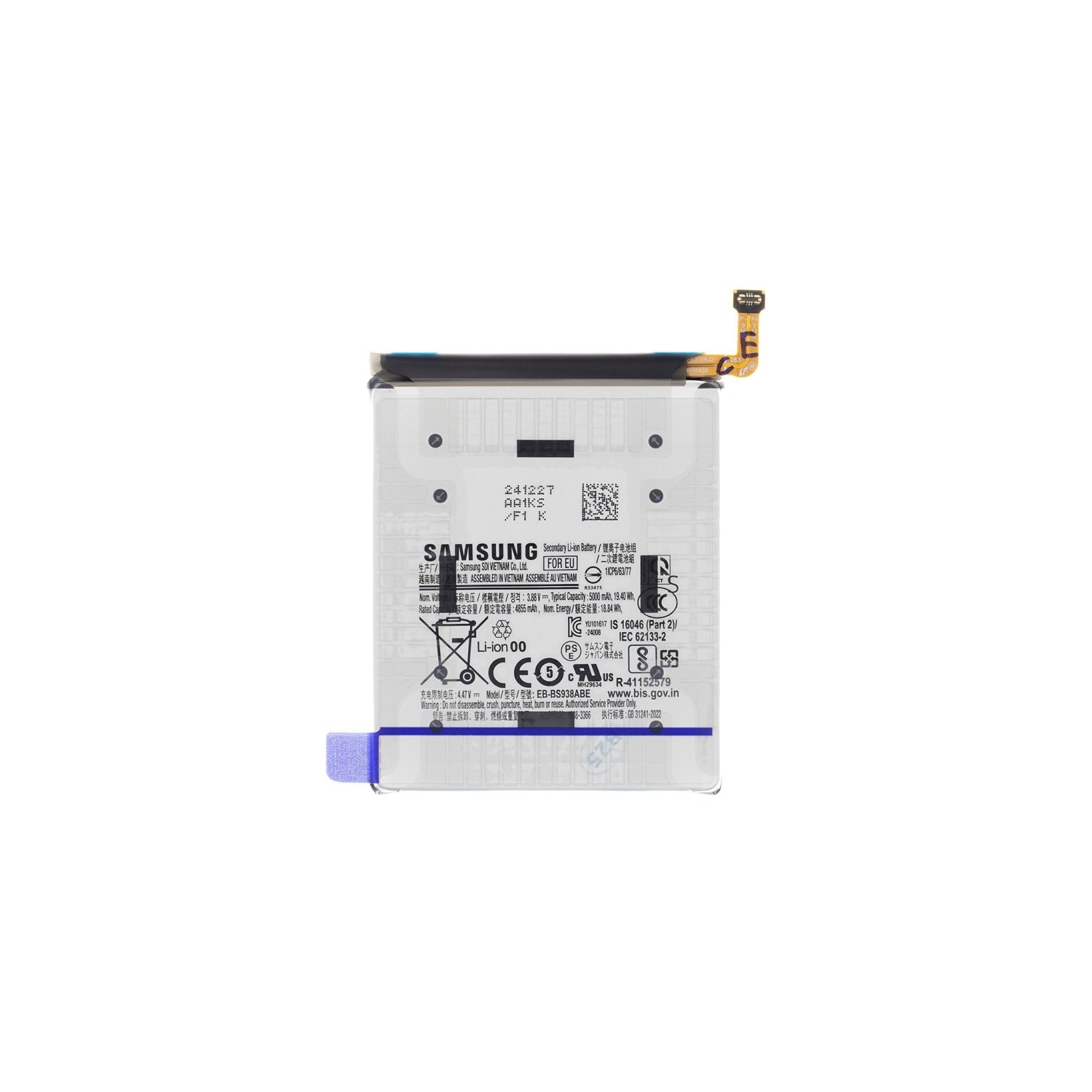 Originální Samsung baterie Li-Ion 5000mAh EB-BS938ABE (Service Pack)