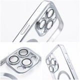 ELECTRO MAG COVER case compatible with MagSafe for SAMSUNG S25 FE silver