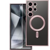 ELECTRO MAG COVER case compatible with MagSafe for SAMSUNG S25 Edge rose gold