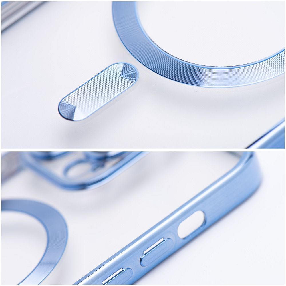 ELECTRO MAG COVER case compatible with MagSafe for SAMSUNG S25 Edge blue