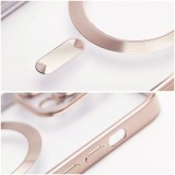 ELECTRO MAG COVER case compatible with MagSafe for IPHONE SE 2025 brown