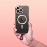 ELECTRO MAG COVER case compatible with MagSafe for IPHONE SE 2025 brown