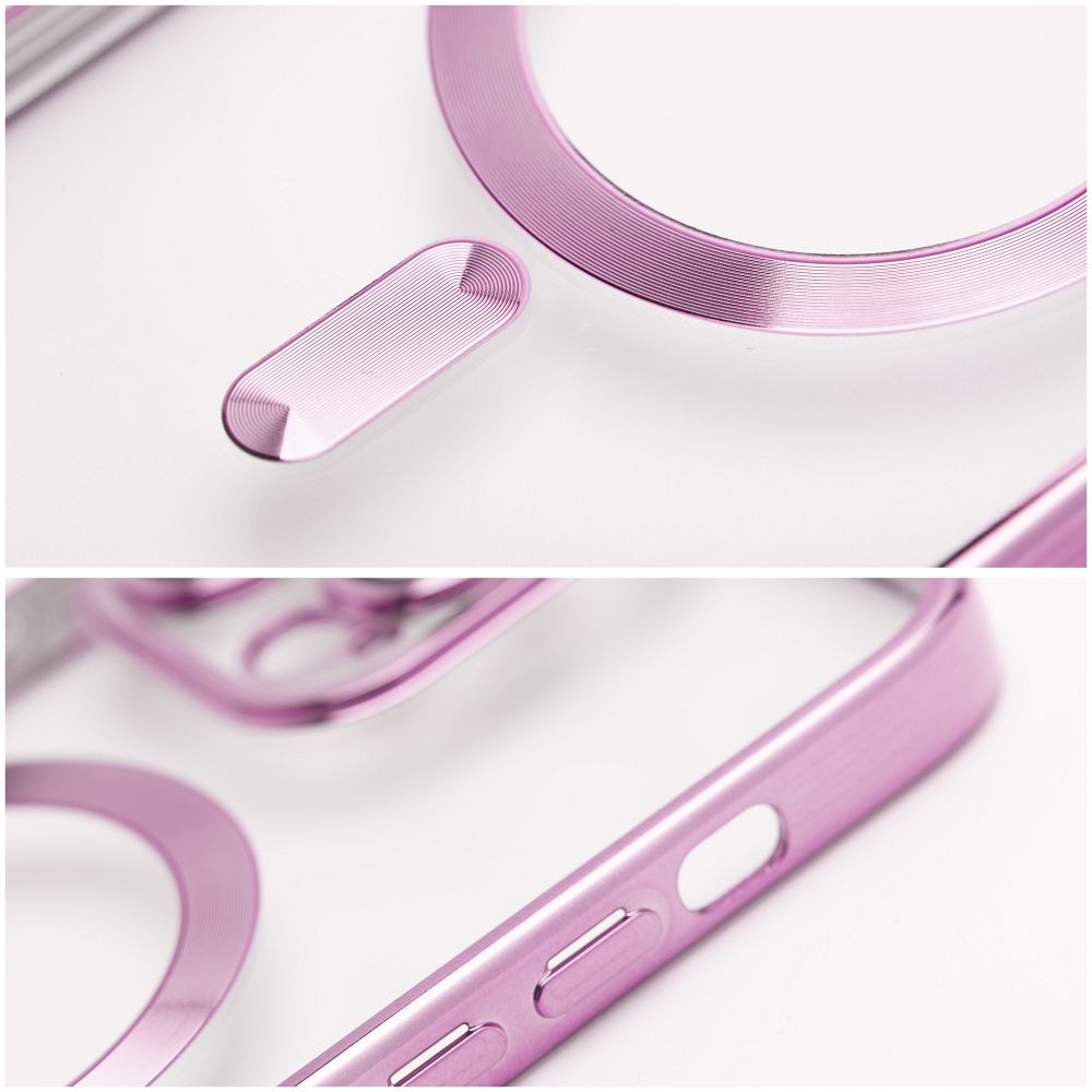 ELECTRO MAG COVER case compatible with MagSafe for IPHONE 16e rose gold