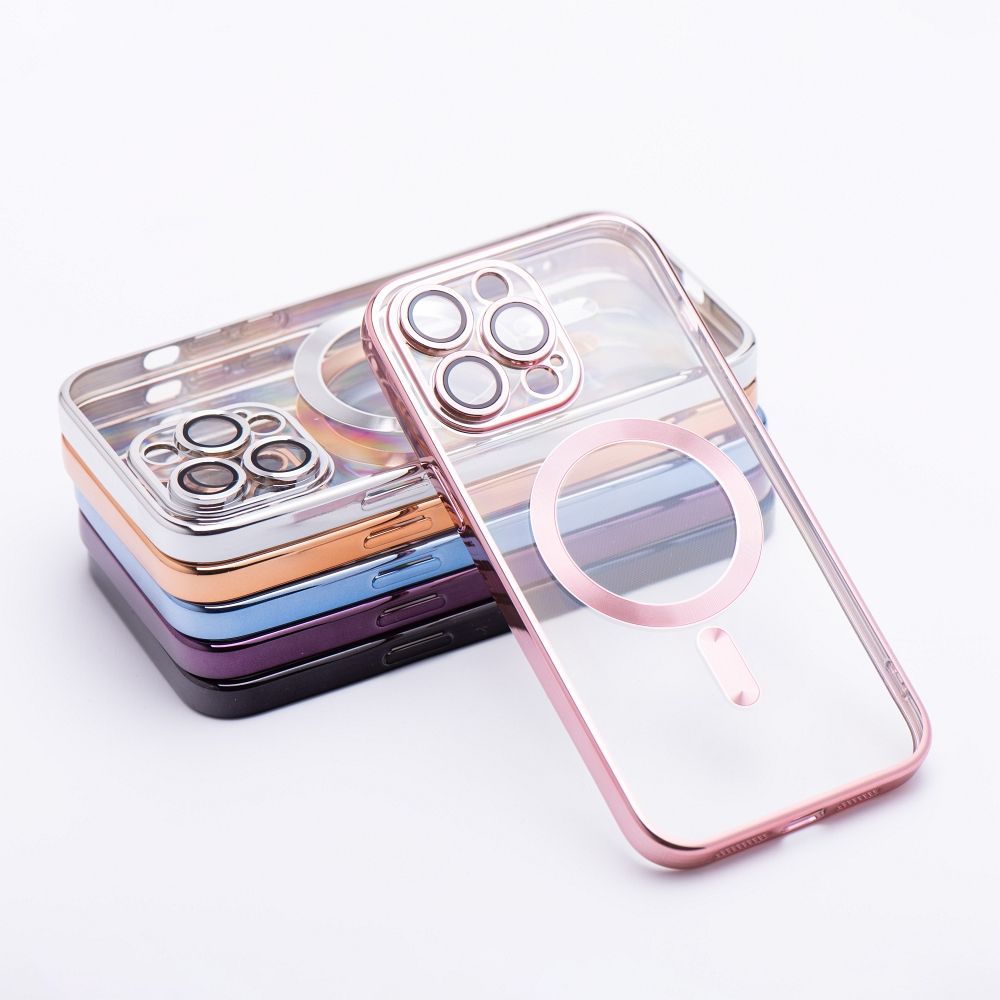 ELECTRO MAG COVER case compatible with MagSafe for IPHONE SE 2025 rose