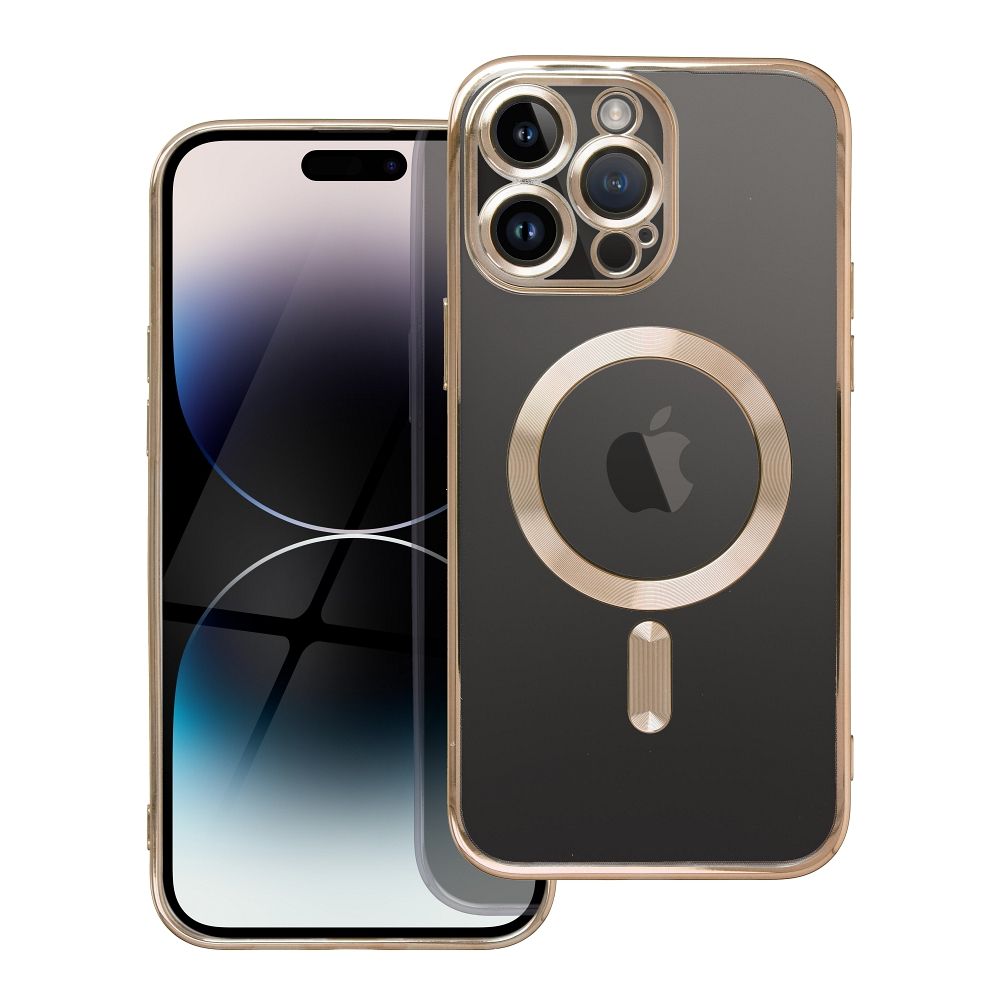 ELECTRO MAG COVER case compatible with MagSafe for IPHONE 16e gold