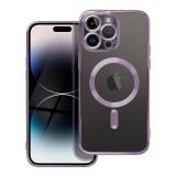 ELECTRO MAG COVER case compatible with MagSafe for IPHONE SE 2025 deep purple