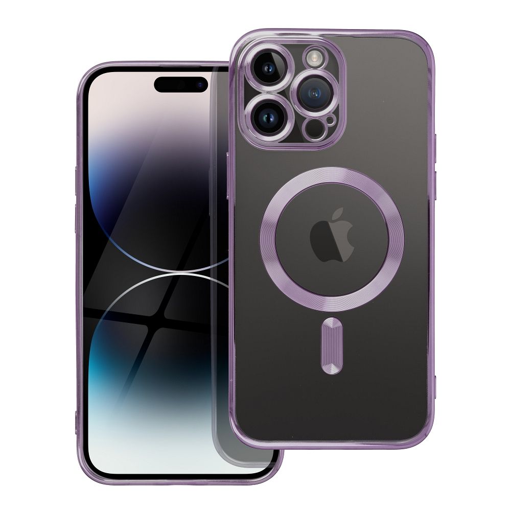 ELECTRO MAG COVER case compatible with MagSafe for IPHONE SE 2025 deep purple