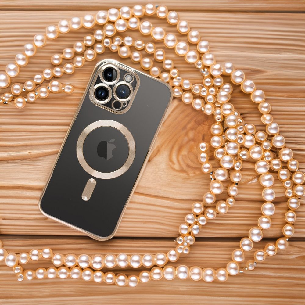 ELECTRO MAG COVER case compatible with MagSafe for SAMSUNG A54 gold
