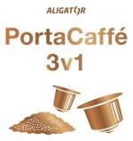 Aligator PortaCaffé 3v1 Přenosný kávovar šedá