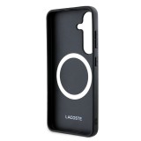Lacoste Iconic Petit Pique Woven Logo MagSafe Zadní Kryt pro Samsung Galaxy S25 Green