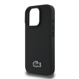 Lacoste Iconic Petit Pique Woven Logo MagSafe Zadní Kryt pro iPhone 16 Pro Black + USB-C/USB-C Datový Kabel 