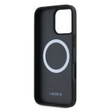 Lacoste Iconic Petit Pique Woven Logo MagSafe Zadní Kryt pro iPhone 16 Pro Black + USB-C/USB-C Datový Kabel 