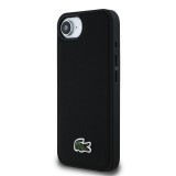 Lacoste Iconic Petit Pique Woven Logo MagSafe Zadní Kryt pro iPhone 16e Black