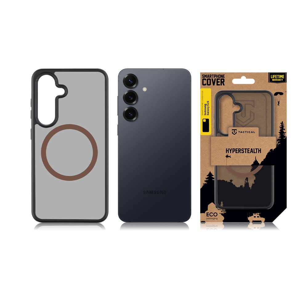 Tactical MagForce Hyperstealth 2.0 Kryt pro Samsung Galaxy S25 Black/Moucha Moose