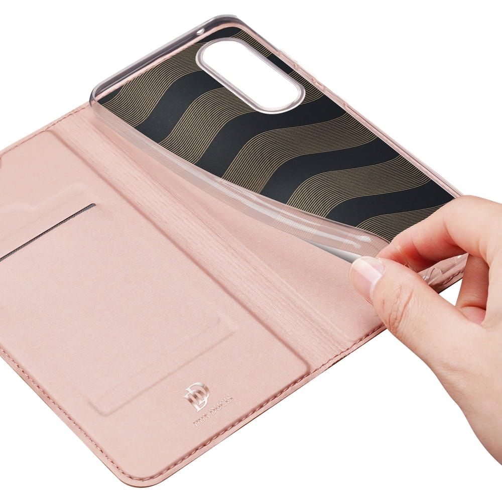 DUX DUCIS wallet case SKIN PRO for SAMSUNG S25 Edge rose