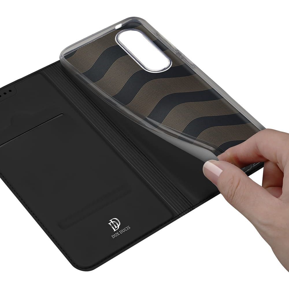 Flipové pouzdro DUX DUCIS wallet case SKIN PRO pro Samsung Galaxy A36/56 5G, černá