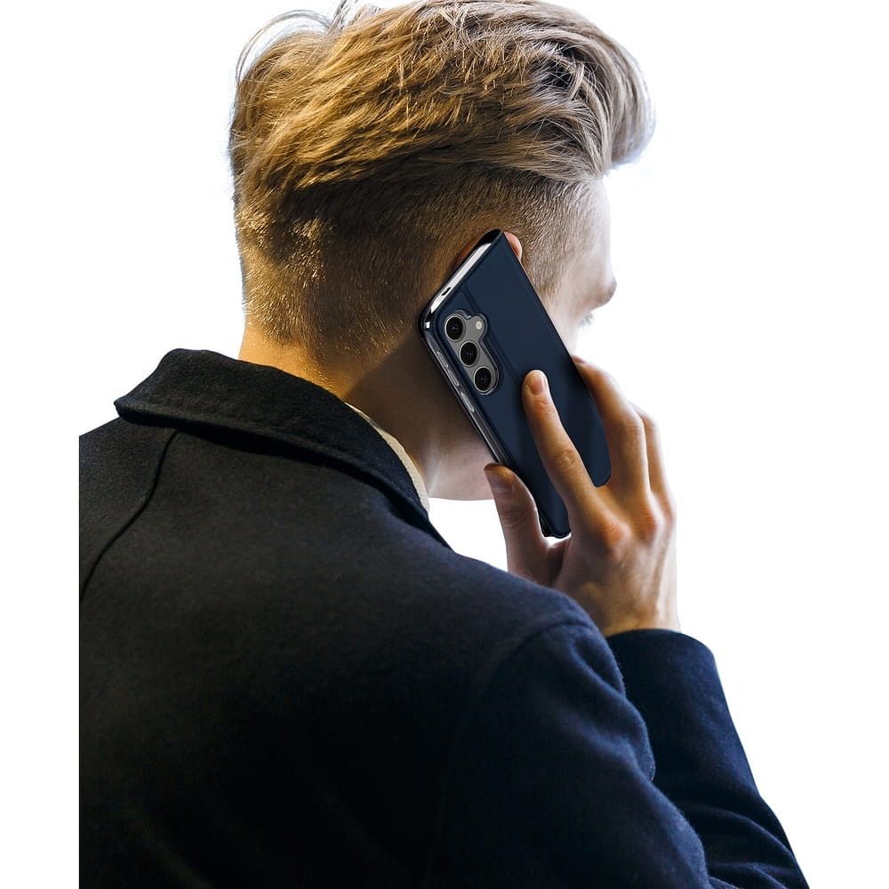 Flipové pouzdro DUX DUCIS wallet case SKIN PRO pro Samsung Galaxy S25, modrá